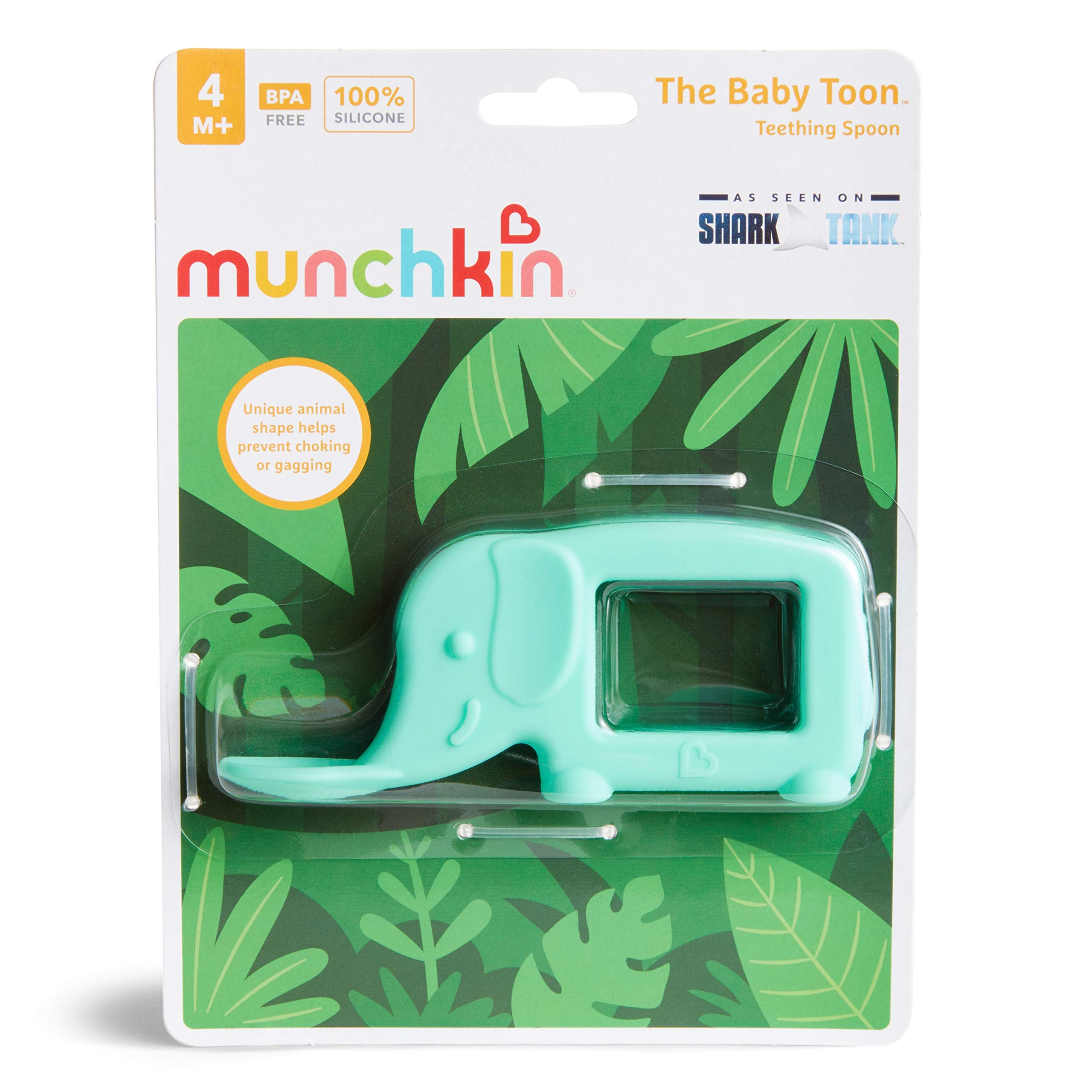 Munchkin Gentle Giant Spoon — ergonomic grip promotes comfortable feeding.