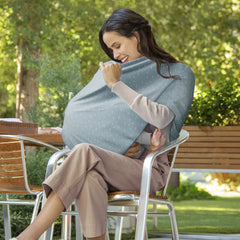 Munchkin Milkmakers car seat cover alternative keeps baby calm during outings.