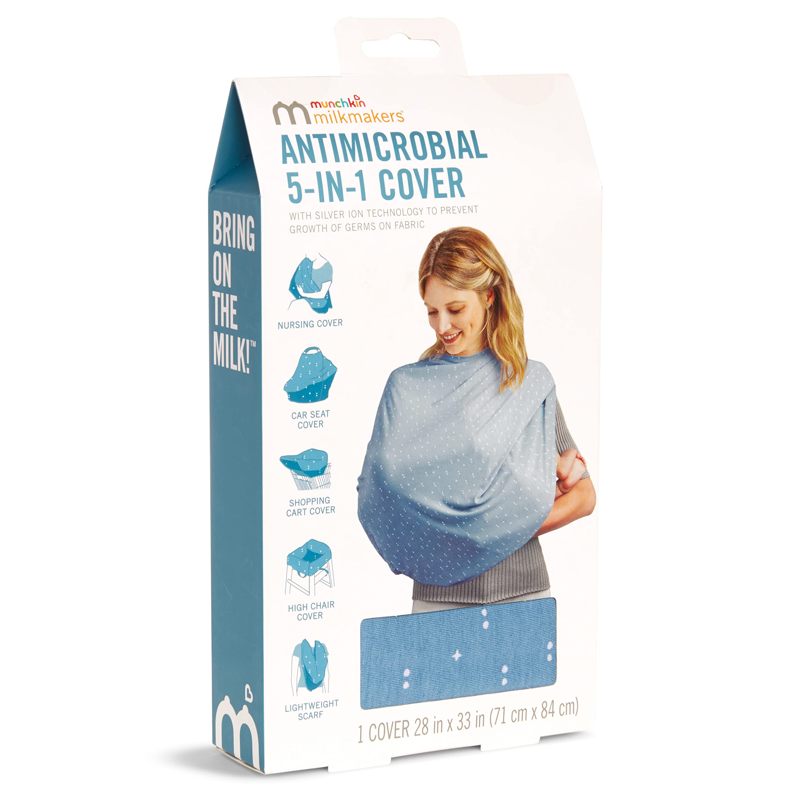 Munchkin Milkmakers top snap provides secure bubble protection during nursing.