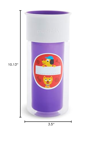 Munchkin Miracle 360 age-appropriate use for children 18 months and up.