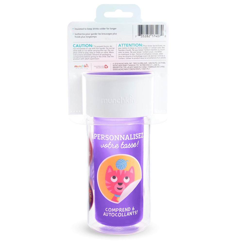 Munchkin Miracle 360 BPA-free cup ensuring safe toddler hydration.