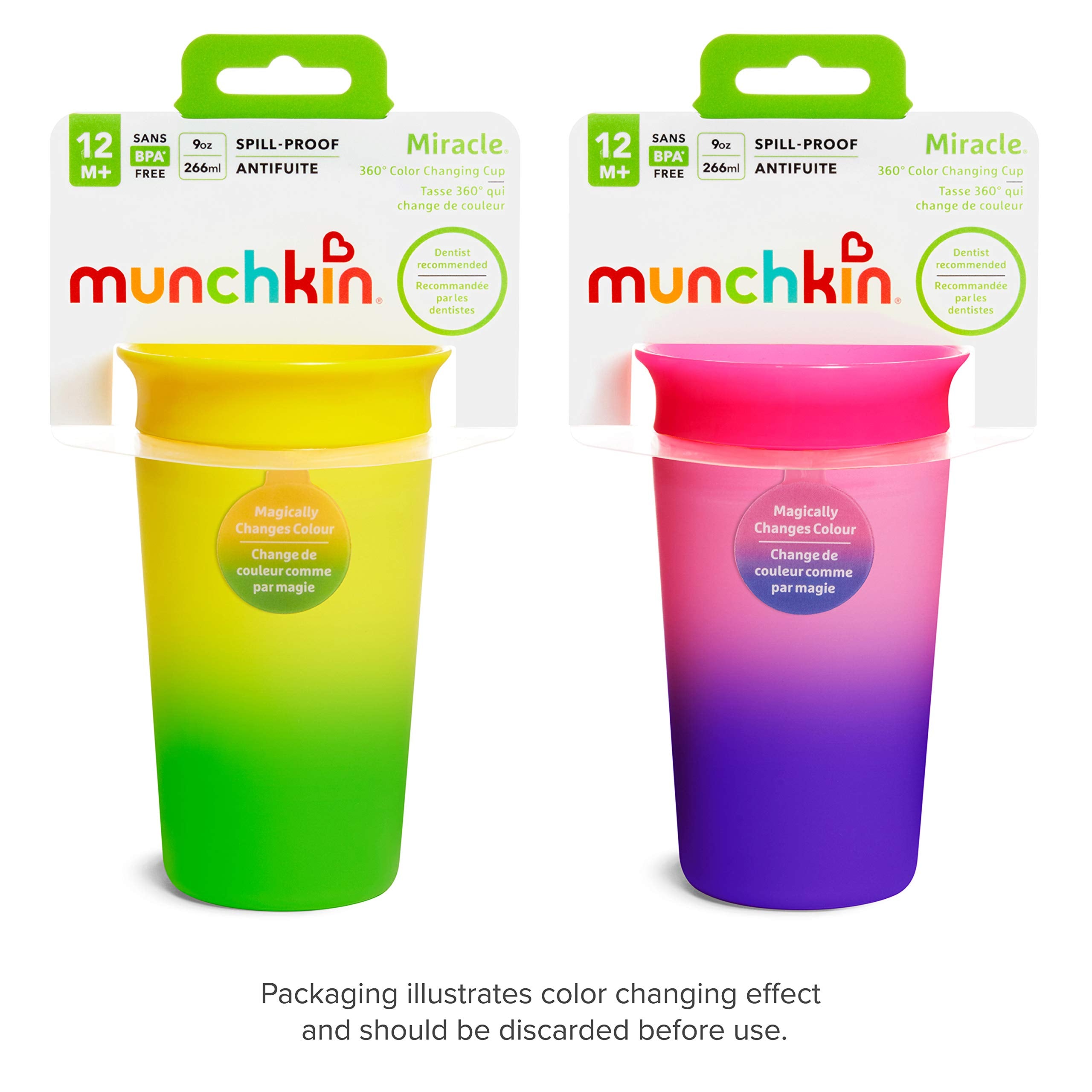 Munchkin Miracle 360 dentist-recommended design supports easy self-feeding