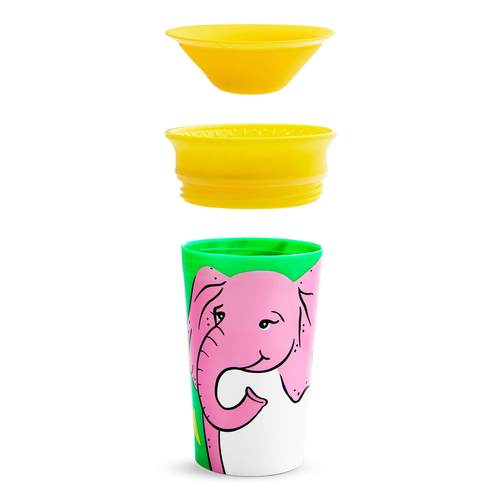 Munchkin Miracle 360 Wildlove packaging education panel teaches habitats
