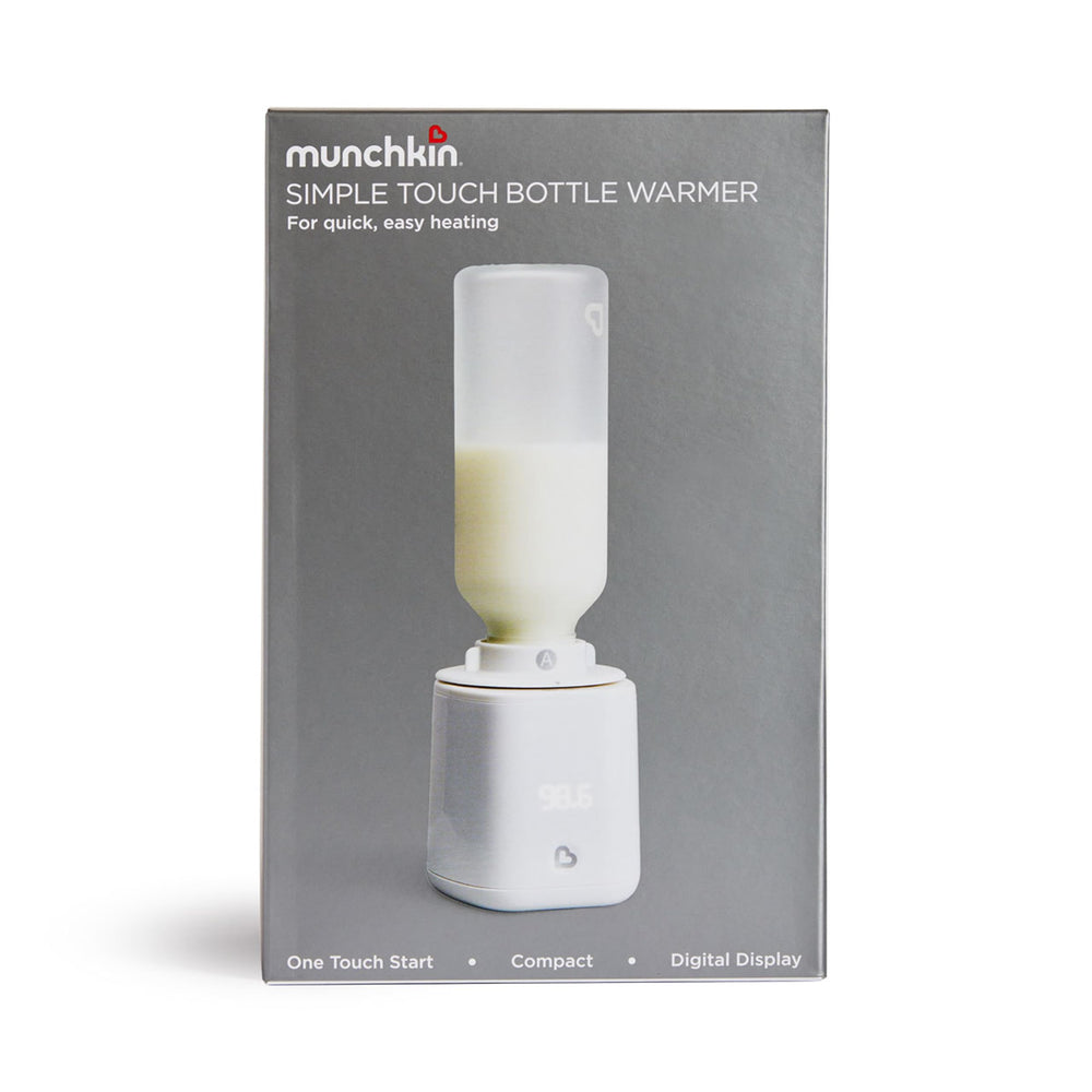 Munchkin Simple Touch Bottle Warmer adapters section supports major bottle brands.