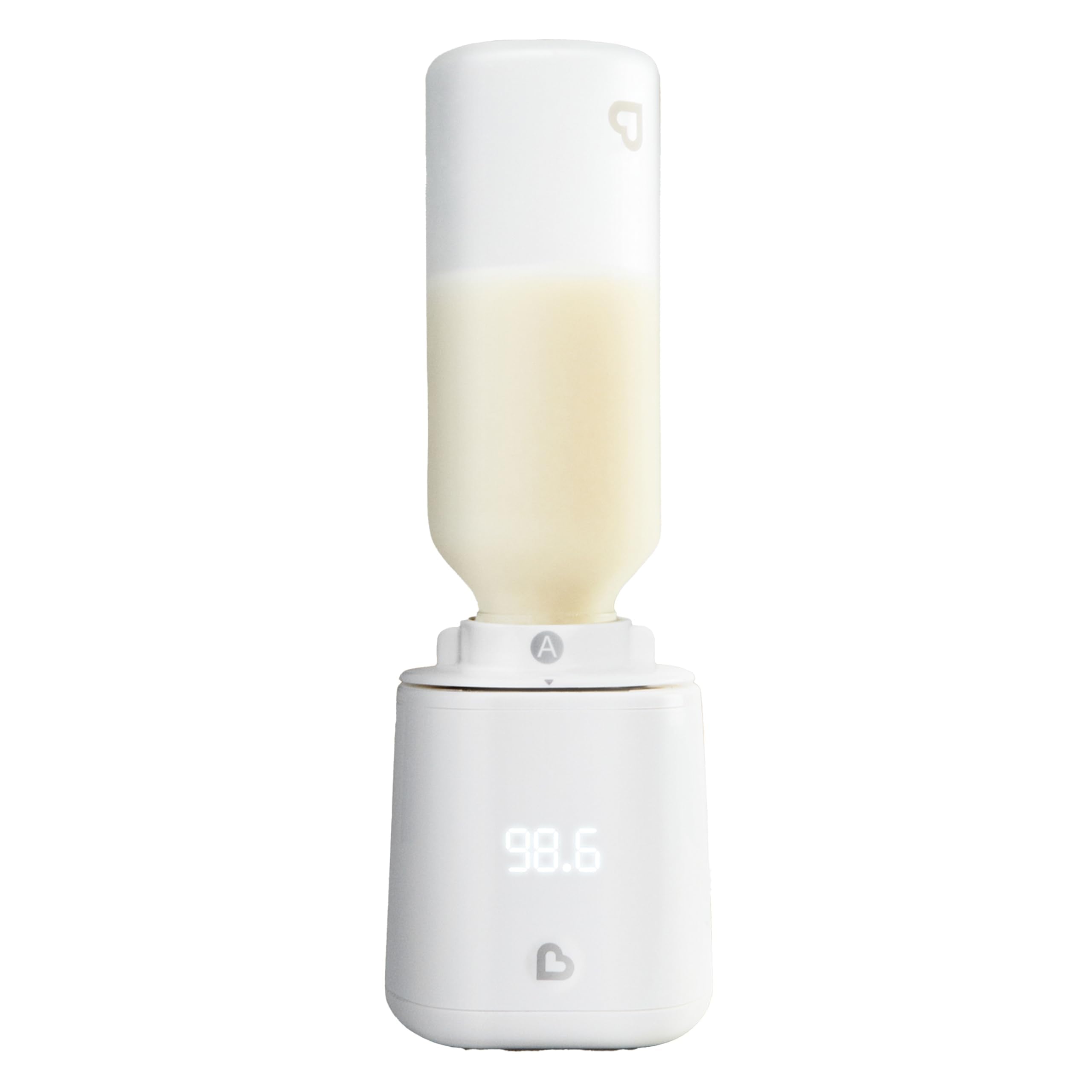 Munchkin Simple Touch Bottle Warmer base: compact platform for stable, mess-free heating.