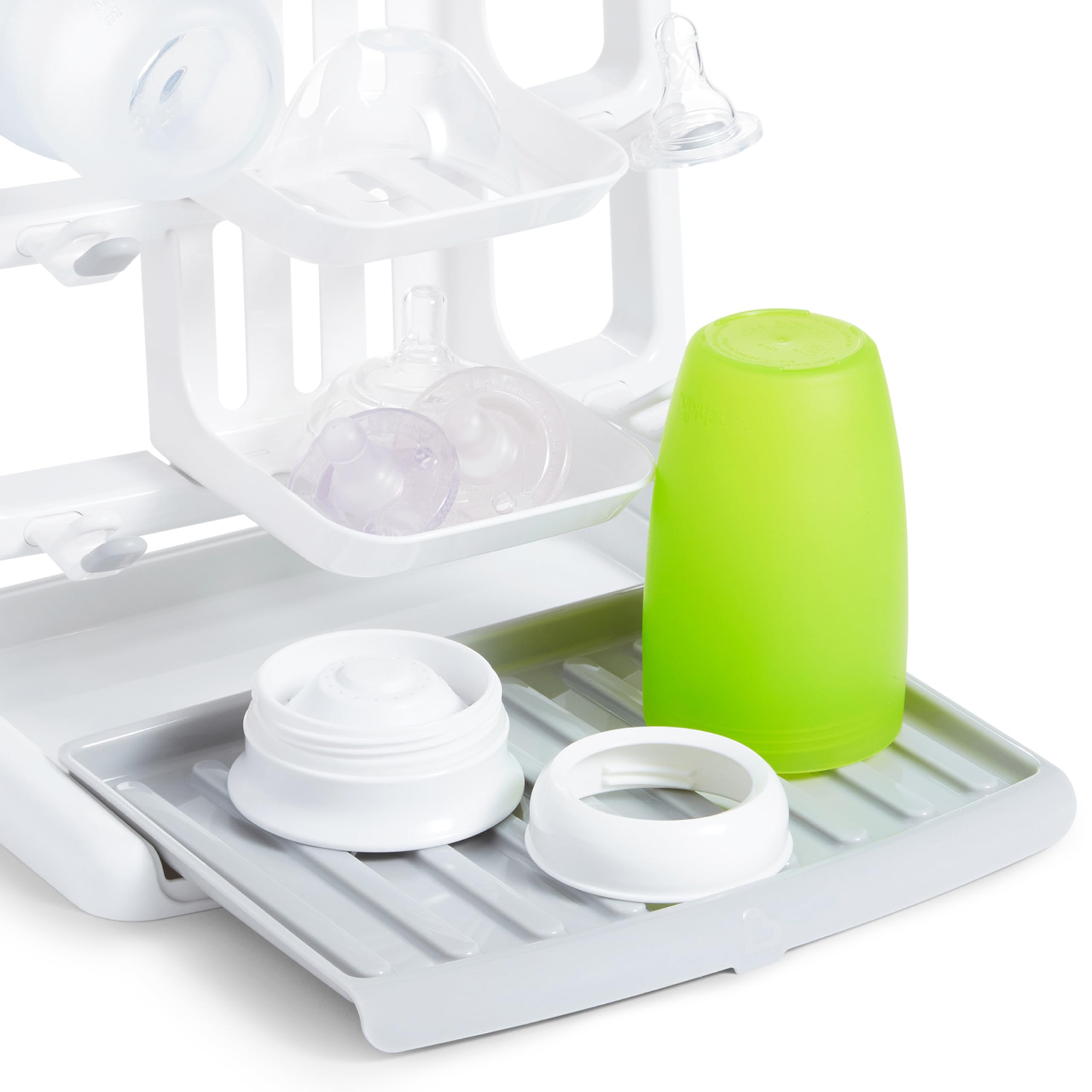 Munchkin Tidy Dry sturdy base communicates stable drying performance on any counter