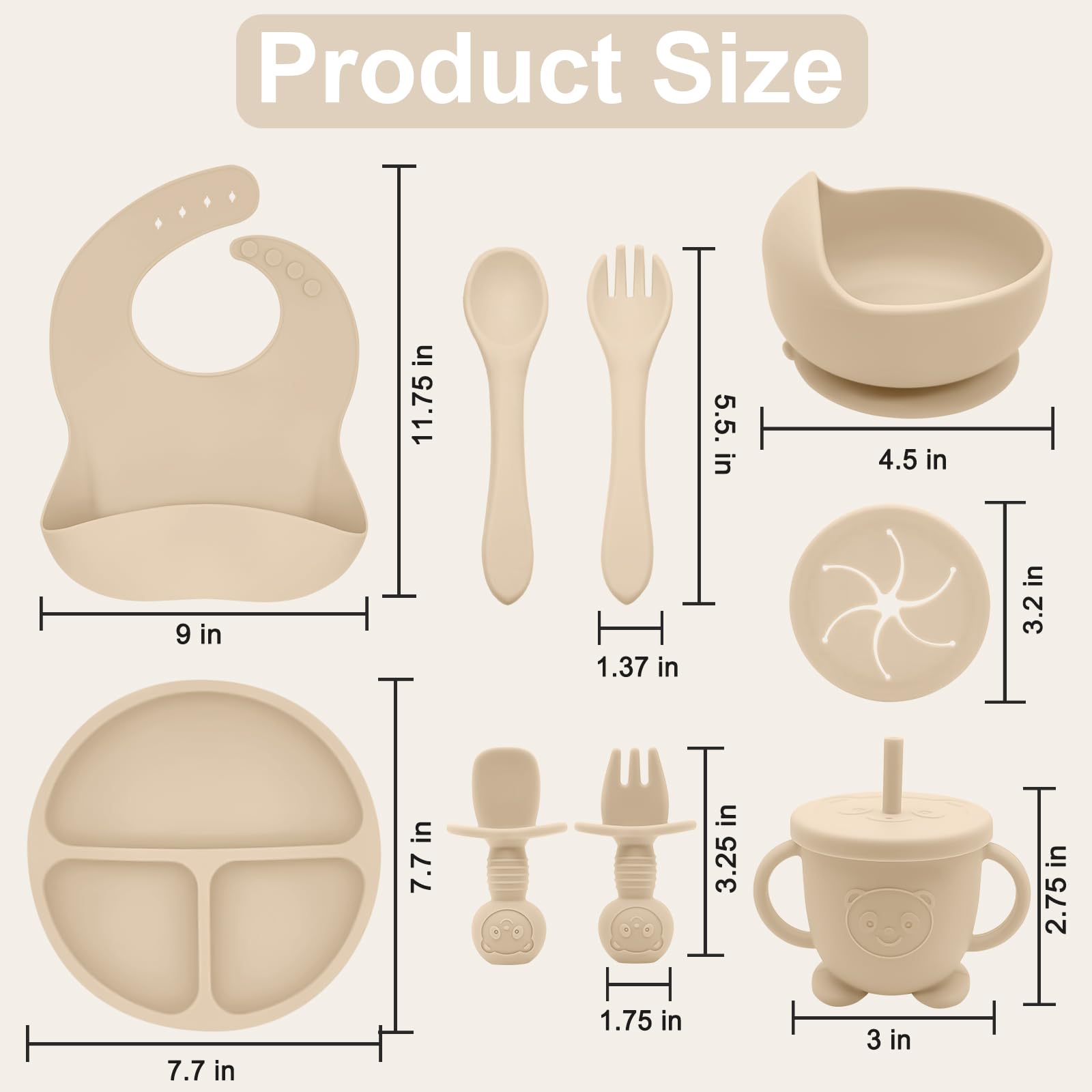 Munlinder beech wood baby spoon and fork offer natural durability.