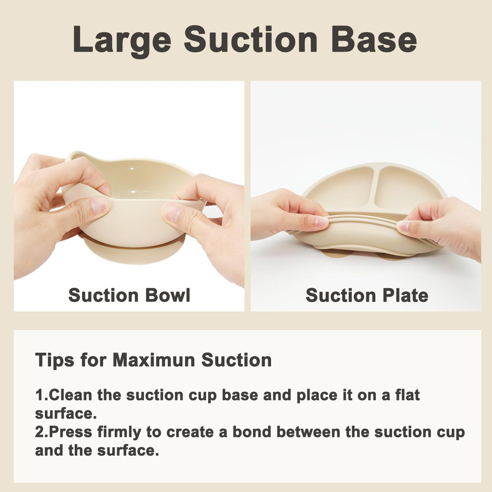 Munlinder silicone spoon designed for tiny hands and grip.