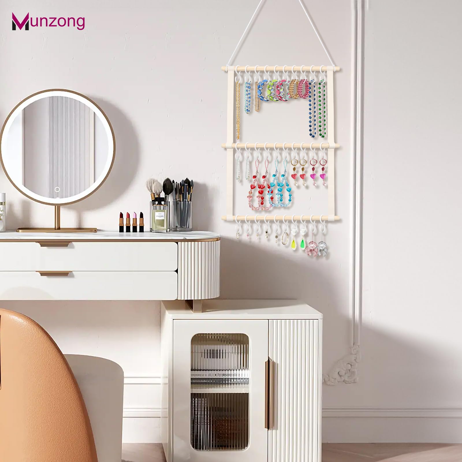 Munzong boho display adds style while keeping headbands within reach