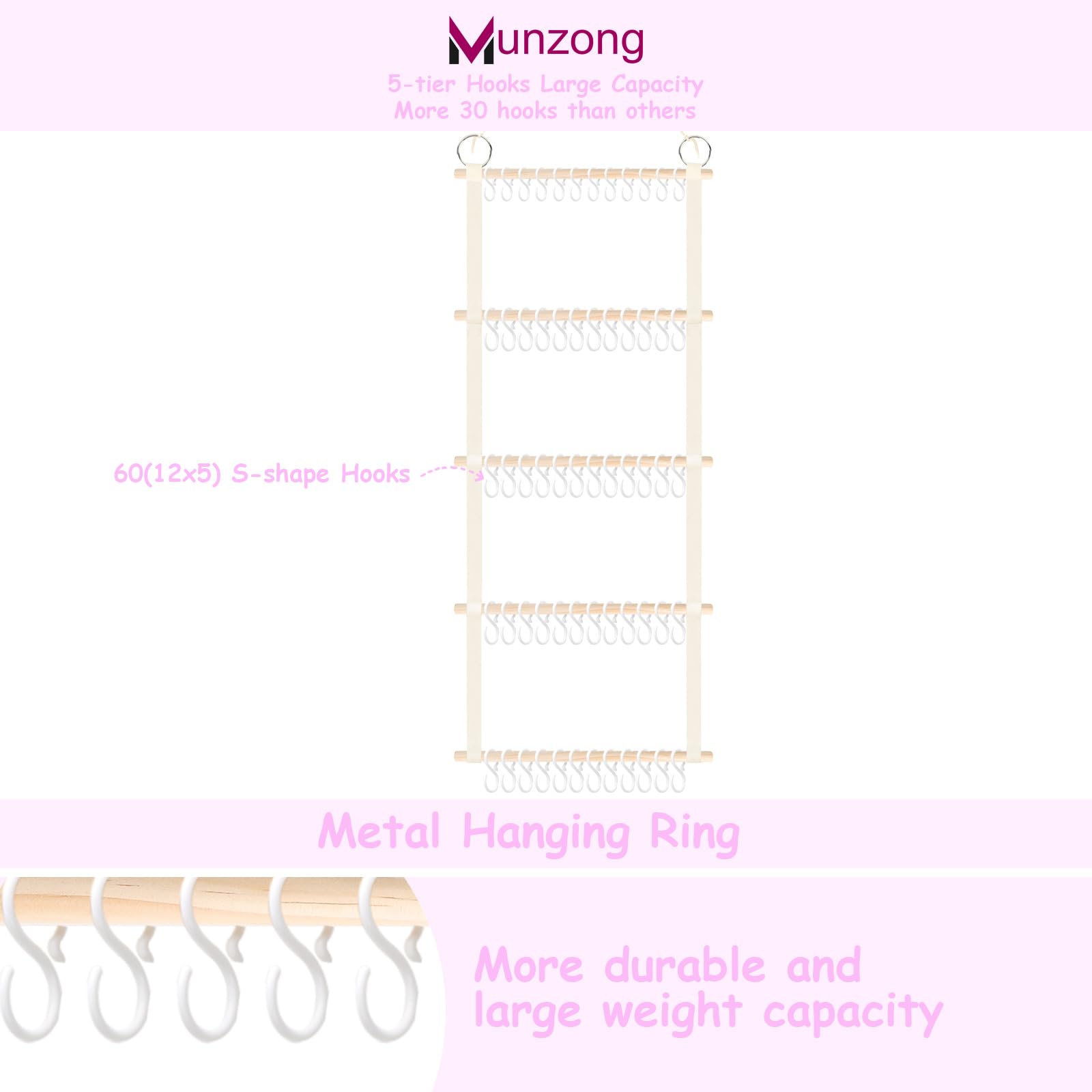 Munzong headband holder hanging installation demonstrates quick setup options