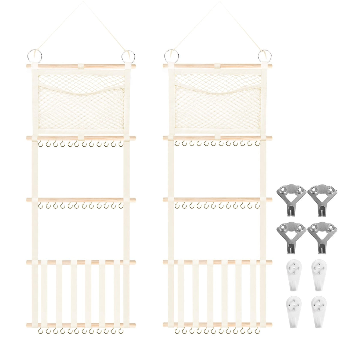 Munzong headband holder wall-mounted in beige for baby accessories