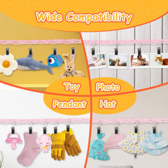 Munzong stainless steel rings provide secure support for heavy plush items.