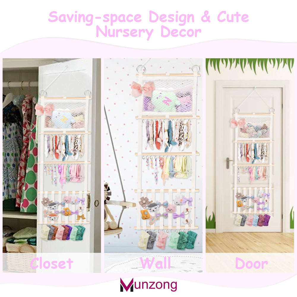 Munzong two-pack organizer setup for twin or shared spaces