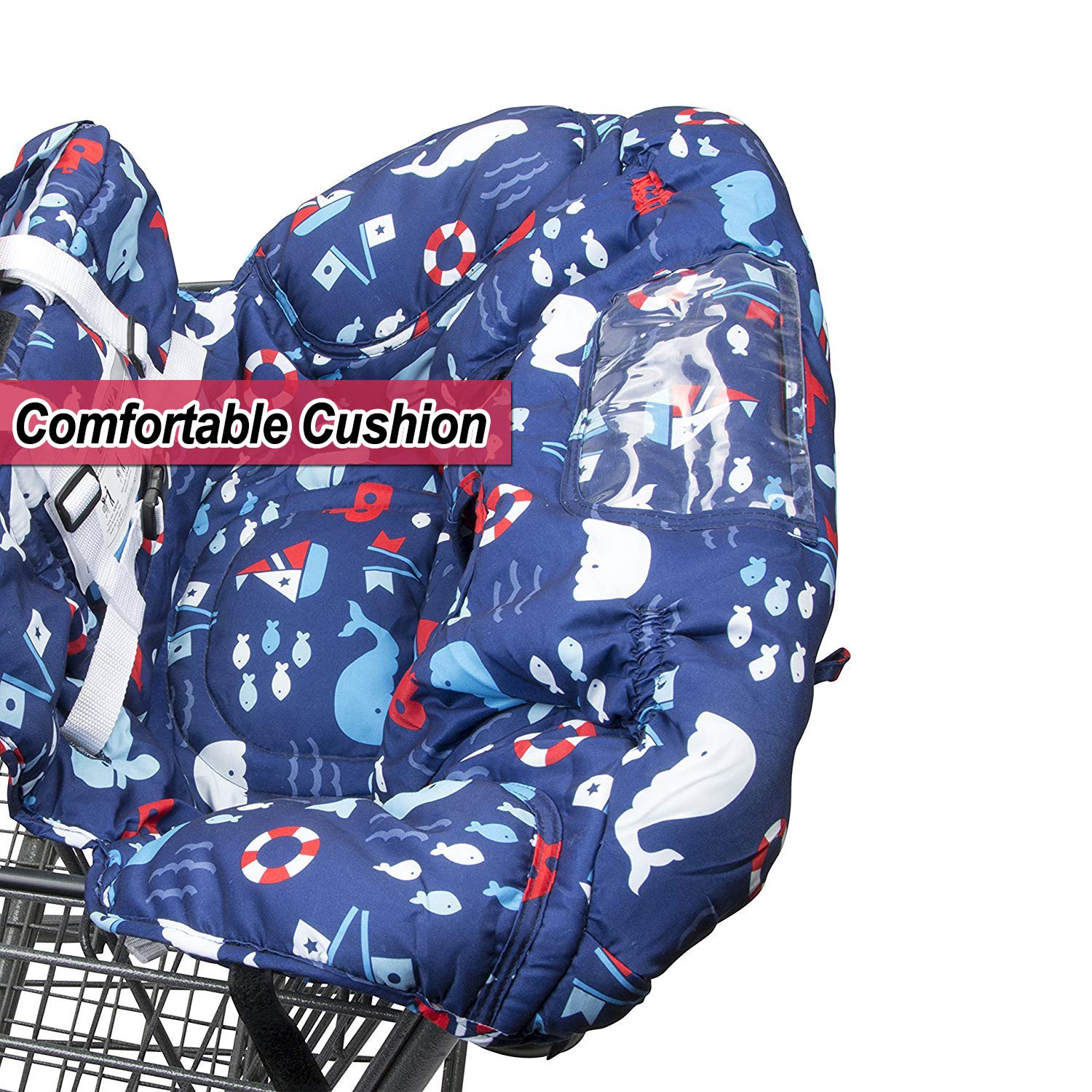 MURPHYfine blue whale zipper pouch stores keys and small items while out.