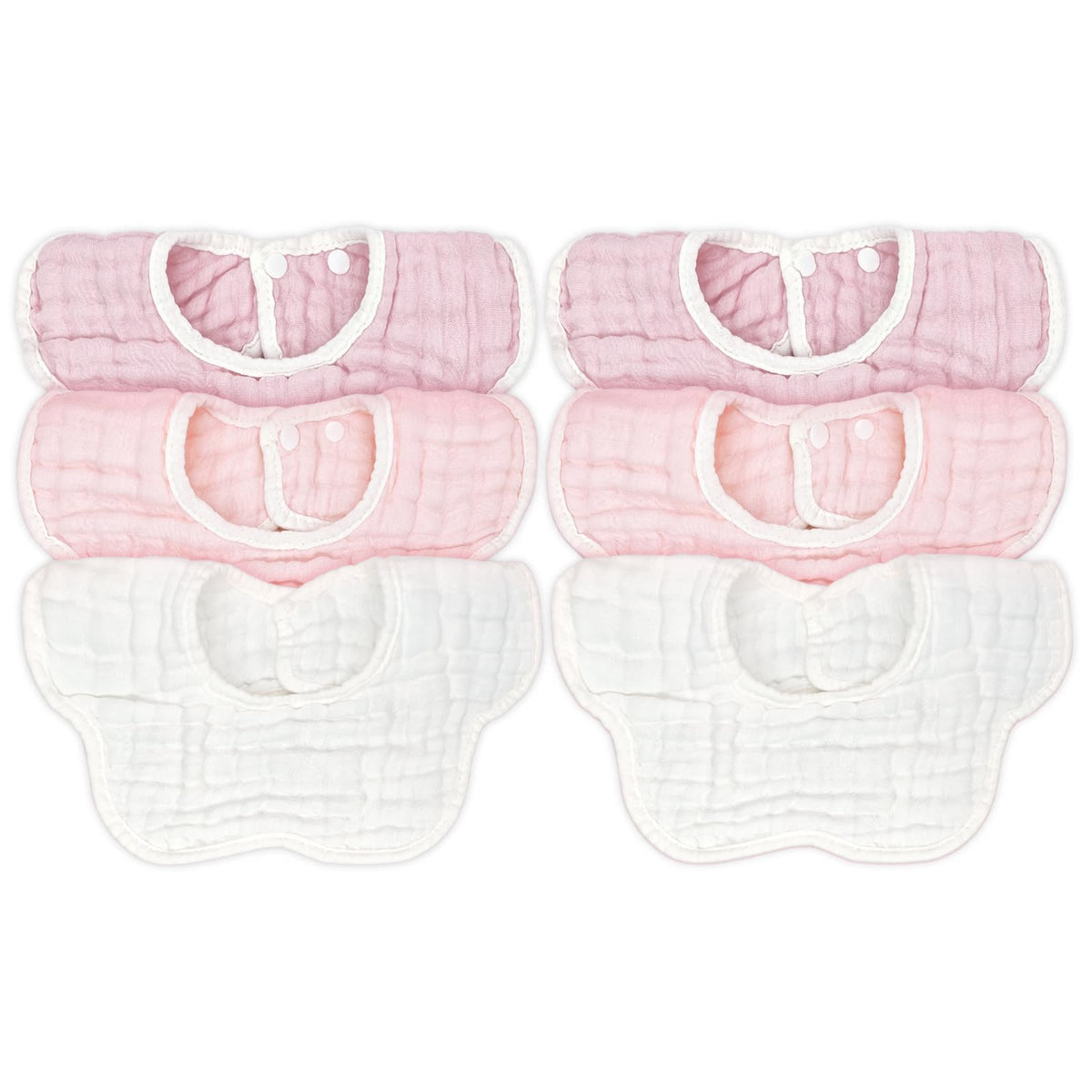 MUSBUY baby bibs with soft muslin cotton provide gentle, absorbent mealtime comfort.