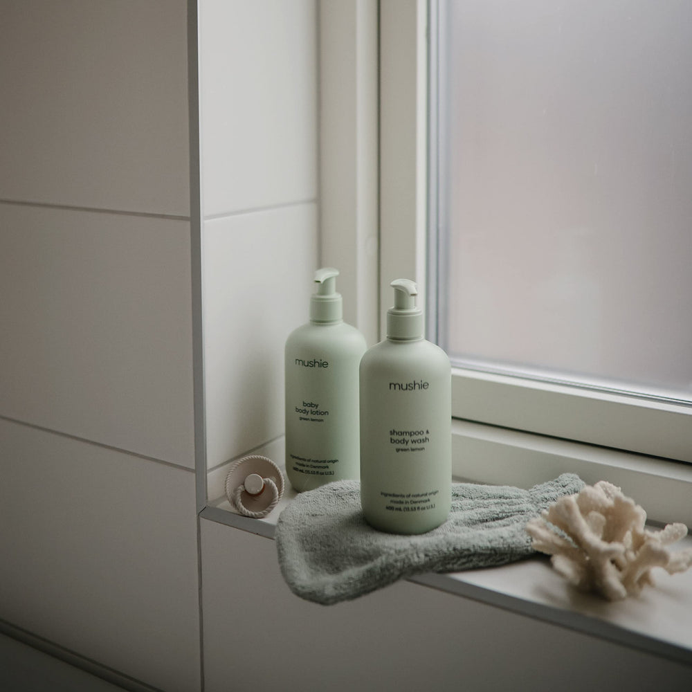 Mushie keeps skin hydrated; made in Denmark with natural ingredients.