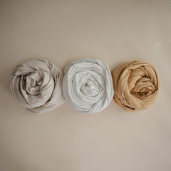 Mushie wrap breathable fabric helps keep baby cool and comfortable.