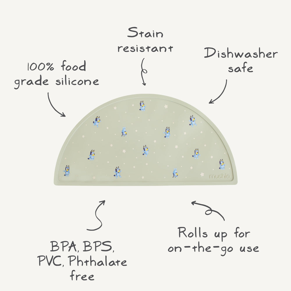 BPA-free, BPS-free, PVC-free, and phthalate-free silicone for peace of mind