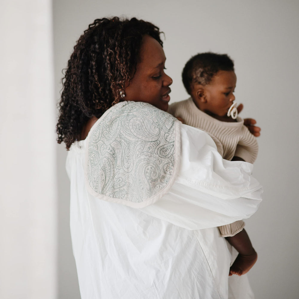 Mushie two-pack display emphasizes convenient baby care essentials.