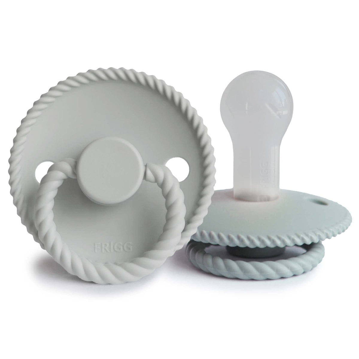 Mushie Frigg nipple close-up showing silky-soft silicone for gentle soothing
