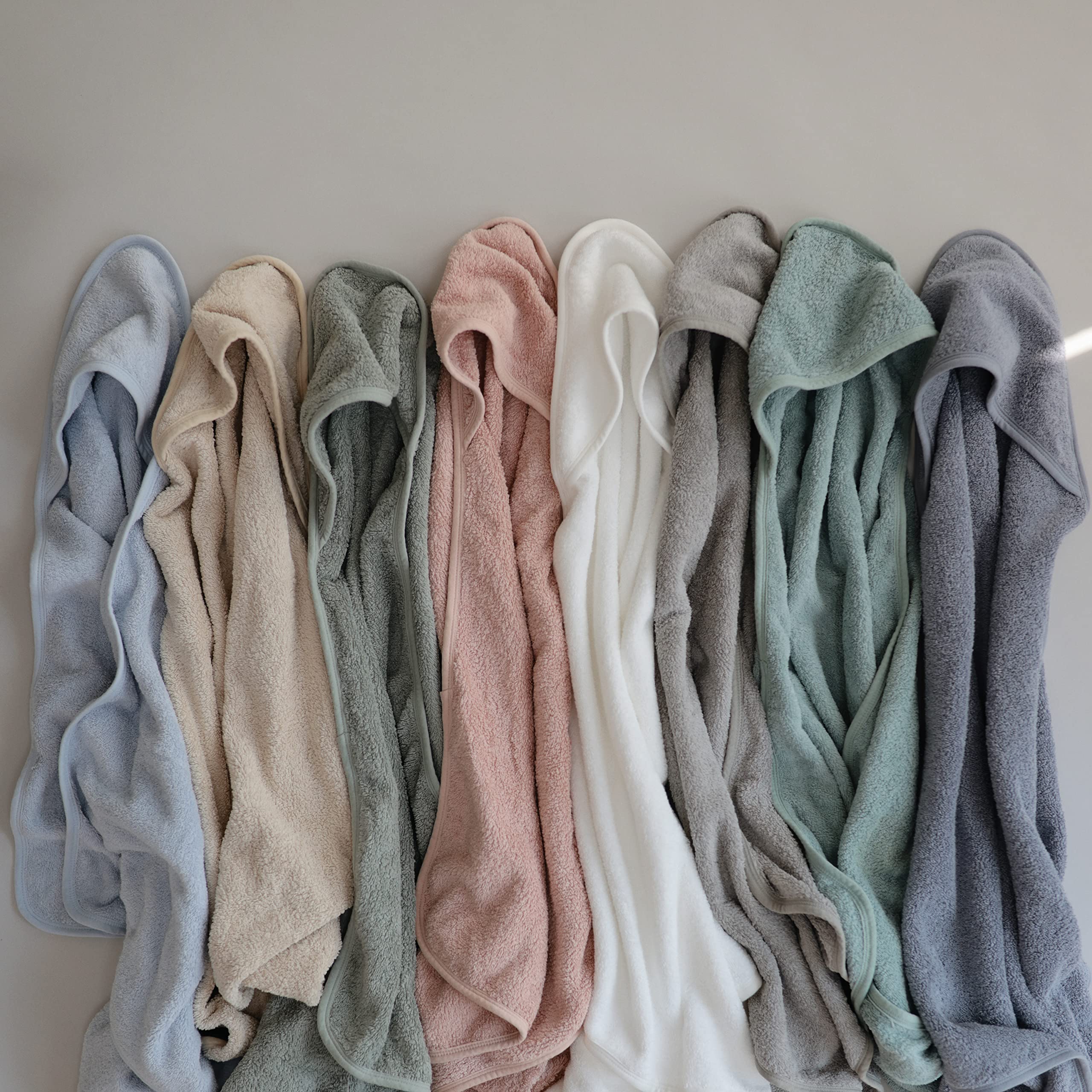 Mushie Hooded Towel Blush head-to-toe drying and comfort.