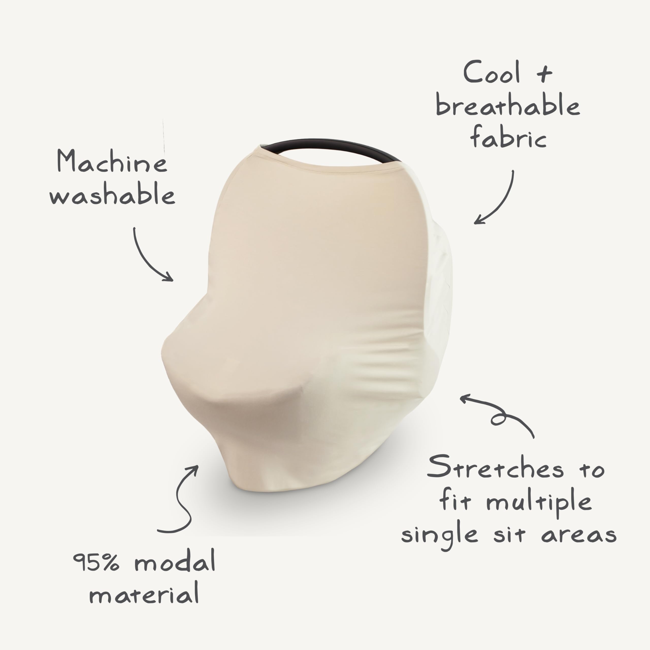 Mushie Multi-Use Cover offers nursing privacy anywhere.