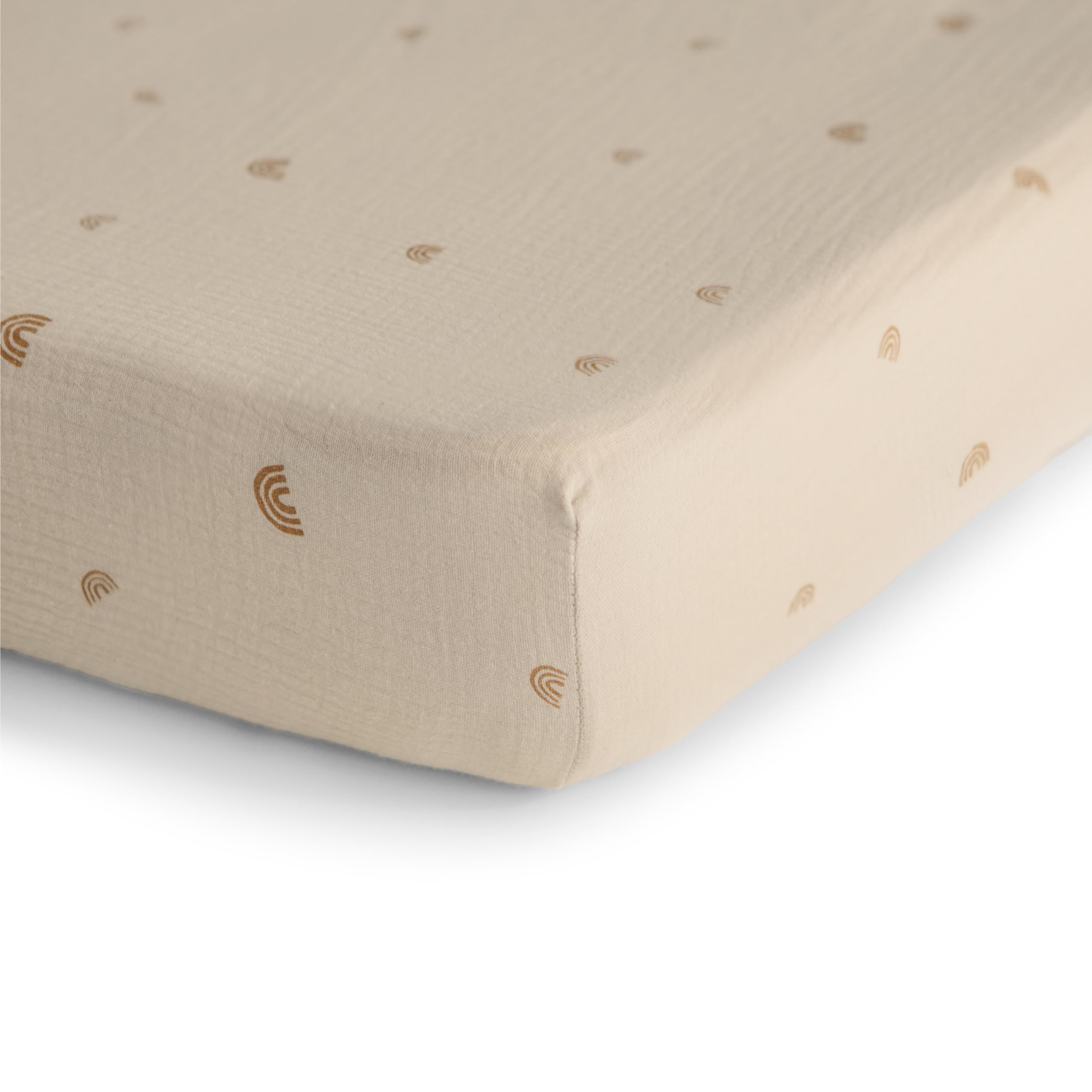 Mushie muslin crib sheet pre-washed softness ready for use for baby naps
