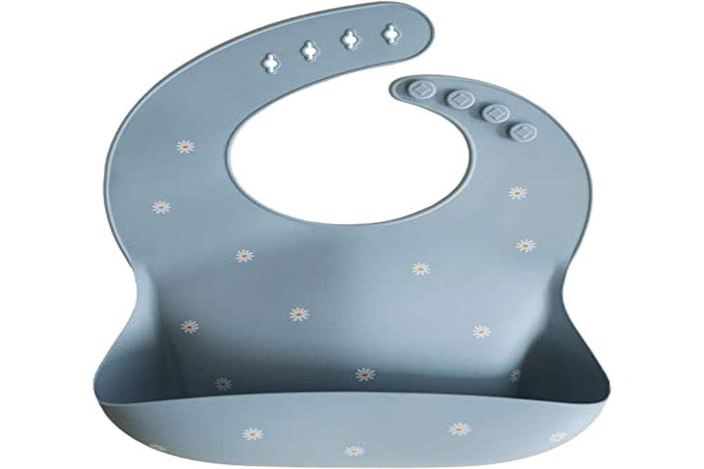 Mushie silicone bib waterproof surface is easy to wipe clean