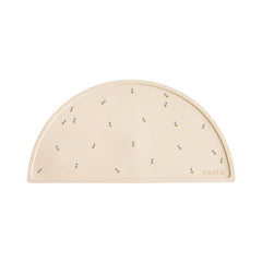 Mushie silicone placemat with bees design supports mess-free mealtimes for kids