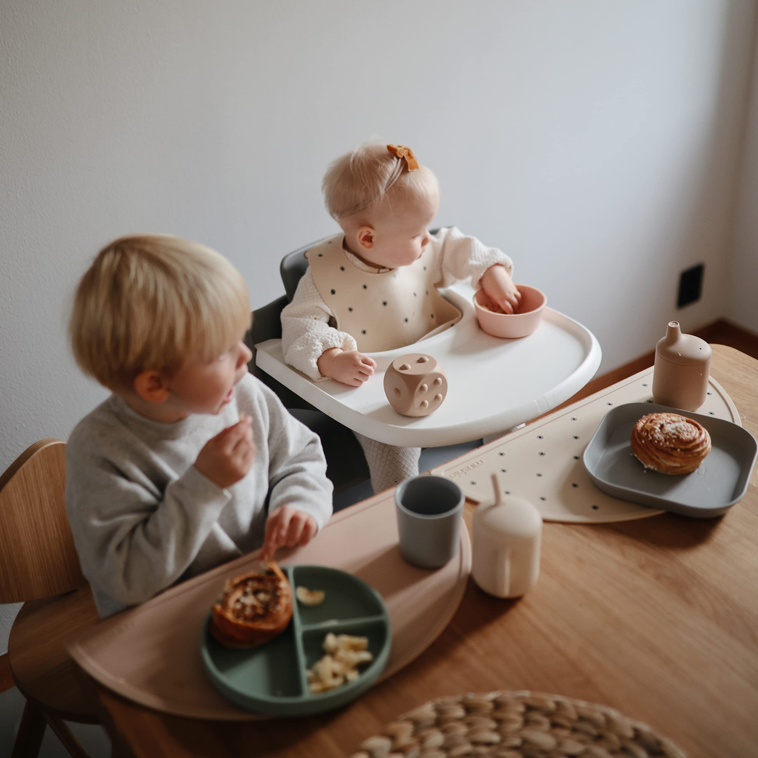 Mushie placemat is made of food-grade silicone and BPA-free materials.