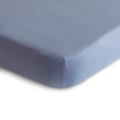 Mushie Tradewinds crib sheet fitted edges ensure snug fit