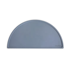 Mushie Tradewinds placemat hero pattern protects surfaces during meals.