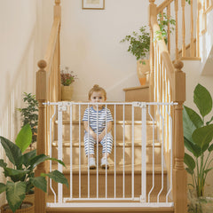 Mutak 29-48" baby gate stairs-wide: safe passage for adults and child