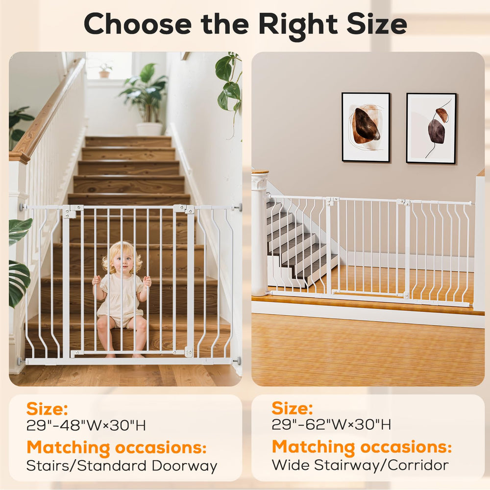 Mutak 29-43 inch gate suitable for indoor use with pets and toddlers.