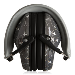 Muted Kids camouflage-pattern earmuffs offer fashionable hearing protection for everyday play.