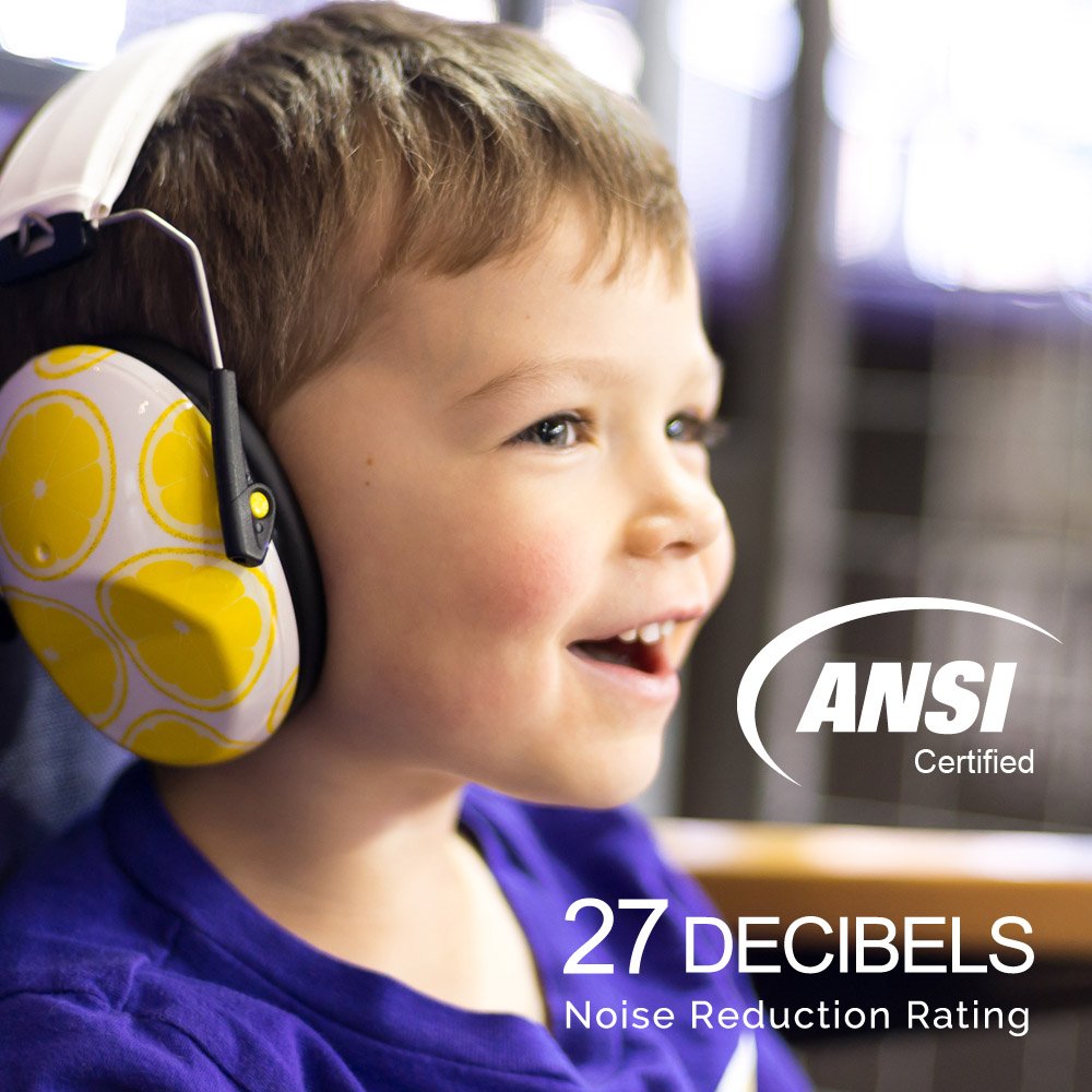 Muted kids noise-cancelling ear muffs star pattern stylish sensory-friendly days
