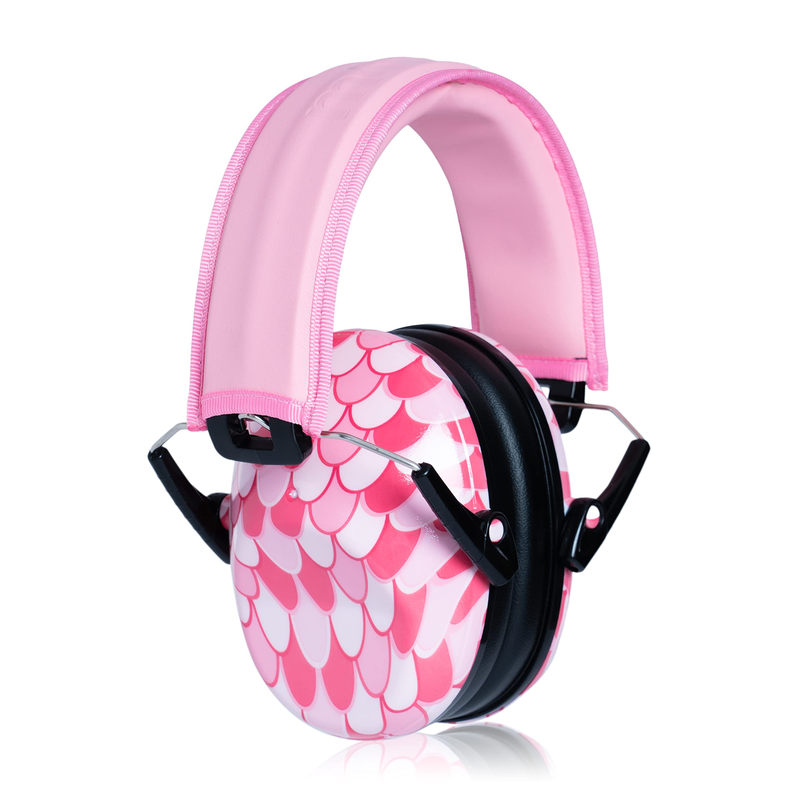 Muted Kids earmuffs with adjustable band provide comfortable hearing protection.