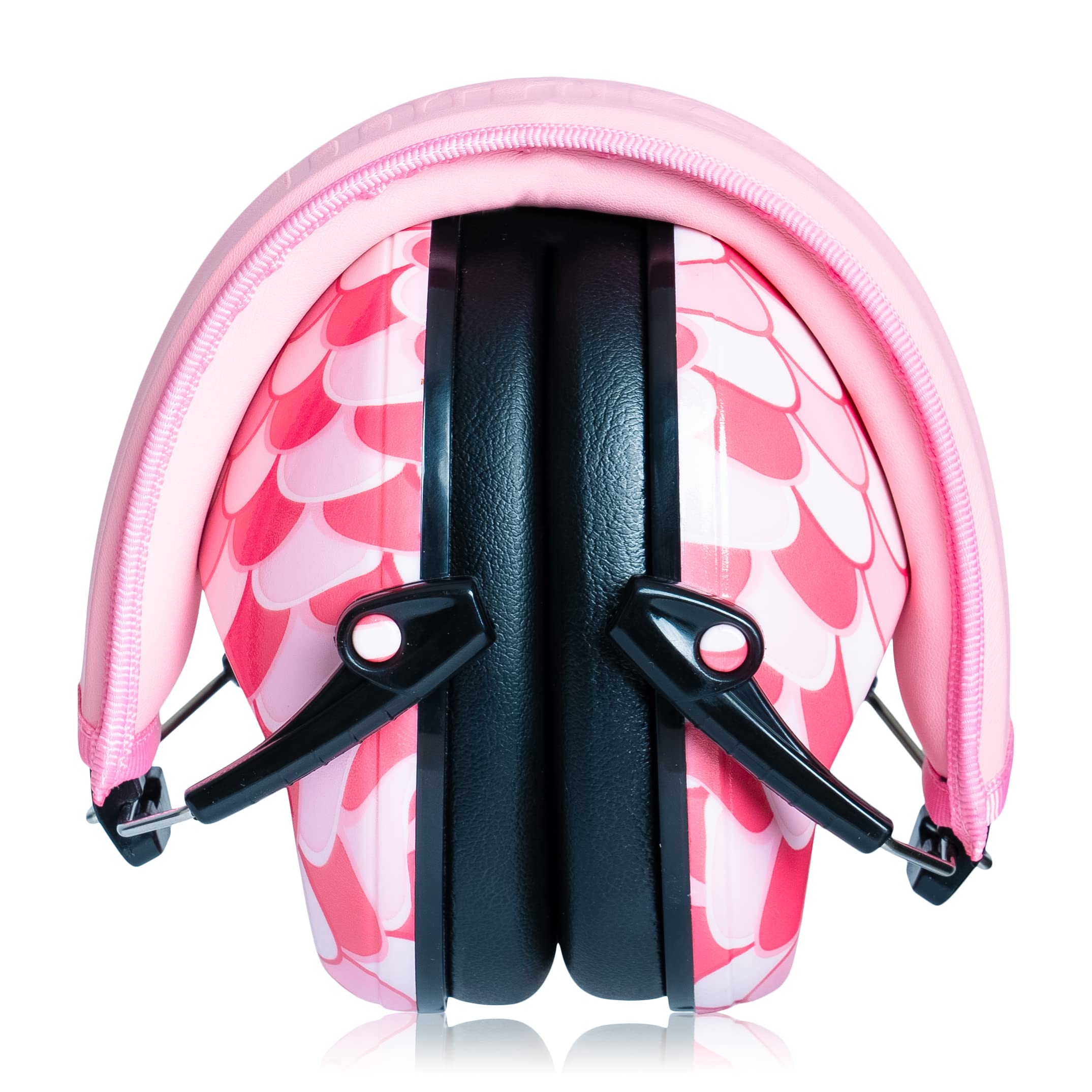 Muted Kids earmuffs with neon stripes reduce noise while staying fashion-forward.