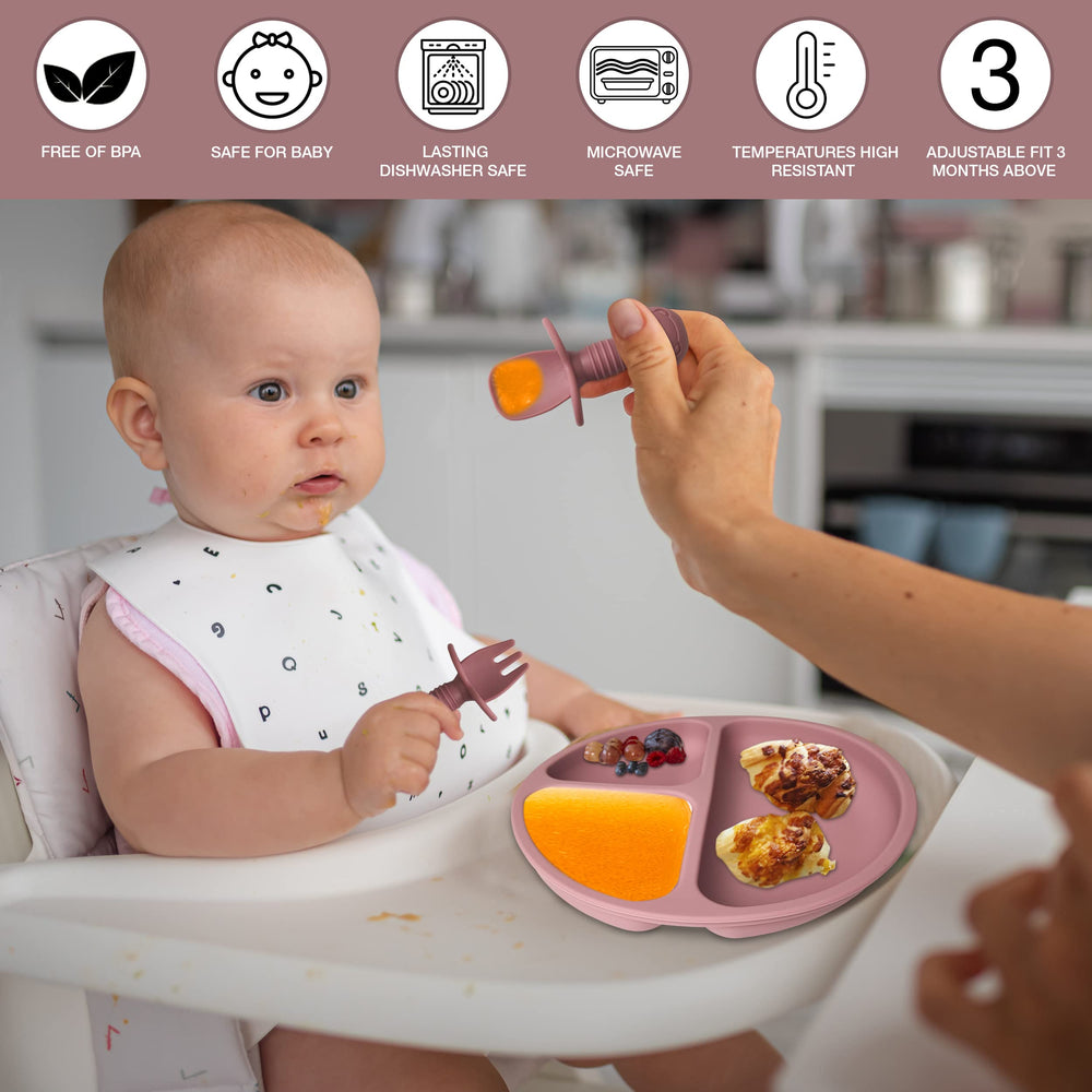 Mutualproducts gift set pink baby feeding kit perfect for showers.