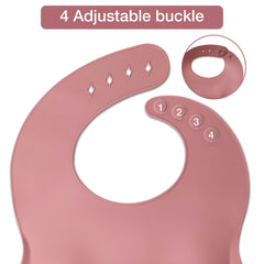 Mutualproducts silicone spoons pink ergonomic grip aids tiny hands during meals.