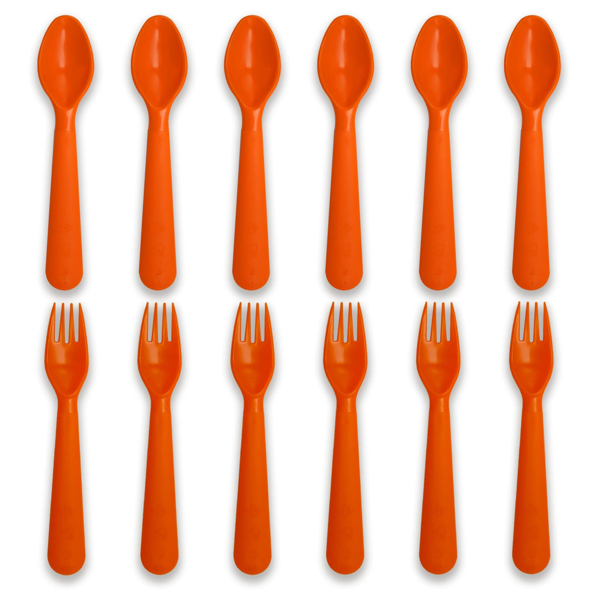Muulaii 12pcs kids spoons and forks set for durable, kid-friendly meals.