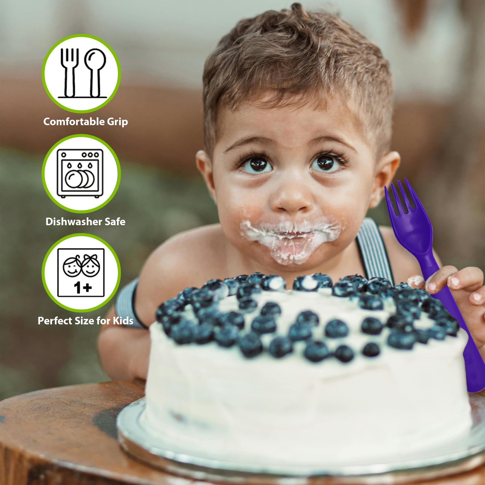 Muulaii microwave-safe spoons and forks for quick reheating
