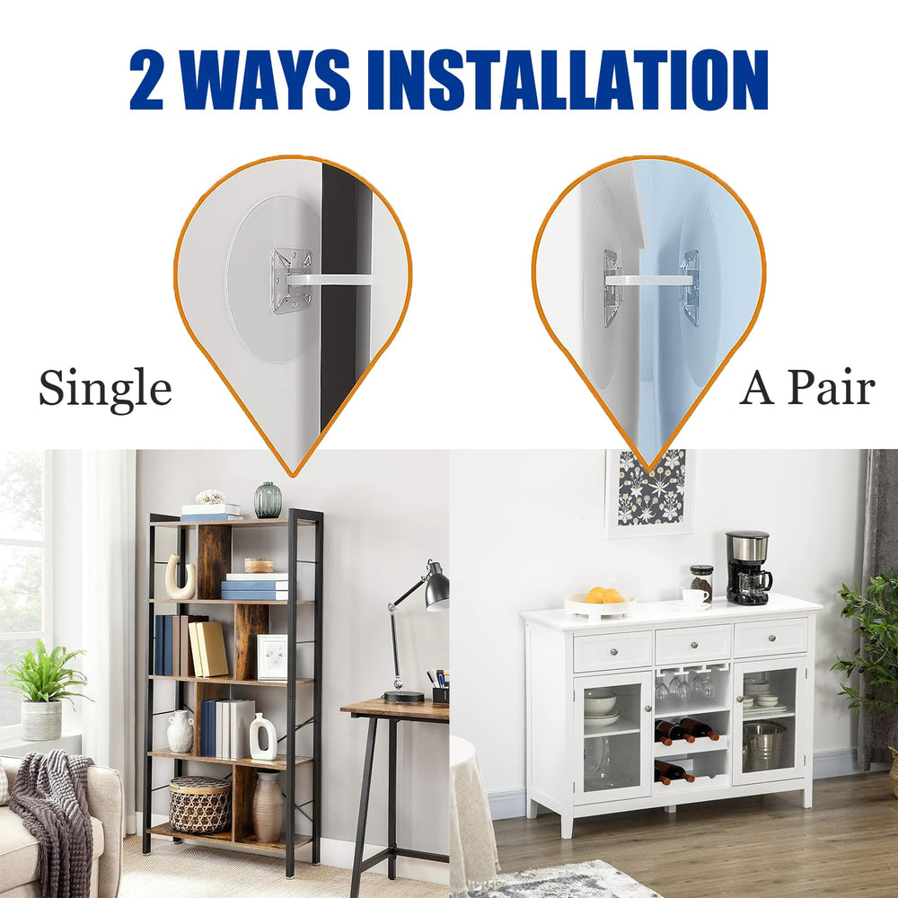 MUUPEG wardrobe and cabinet securely anchored for versatile safety applications.