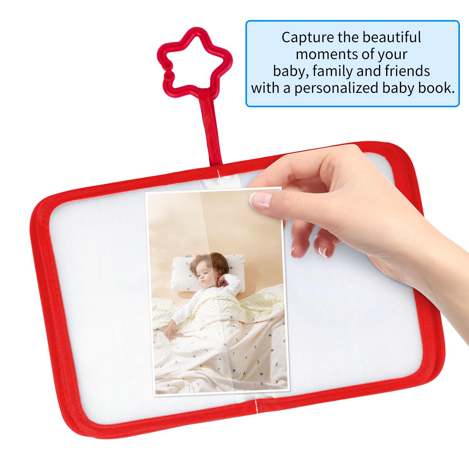 Mwise Rainbow memory book protective sleeves keep pages clean and durable