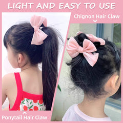 MWRDSM non-slip pink claw securing fine hair without slipping.