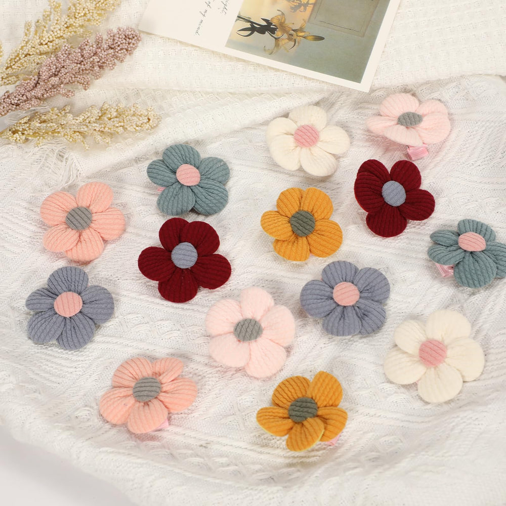 MWRDSM pink floral clips in a gift-ready package for baby showers.