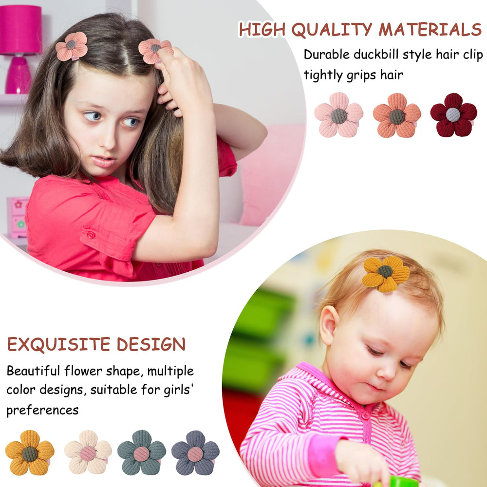 MWRDSM pink floral hair clips worn daily with various outfits and events.