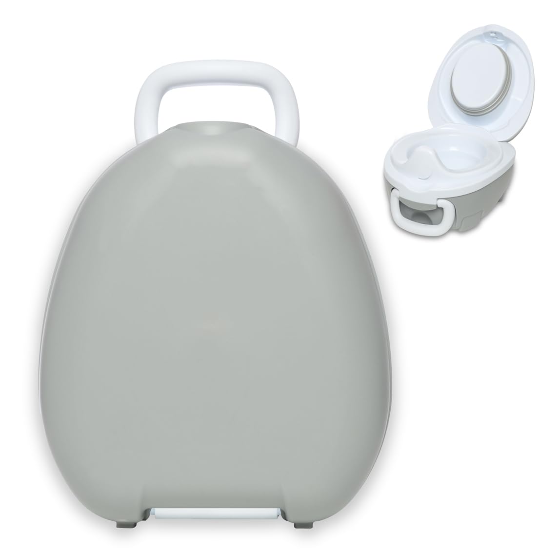 My Carry Potty grey pastel travel potty enables on-the-go potty training.