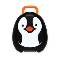 My Carry Potty Penguin travel potty extra tall splashguard protects while toilet training.