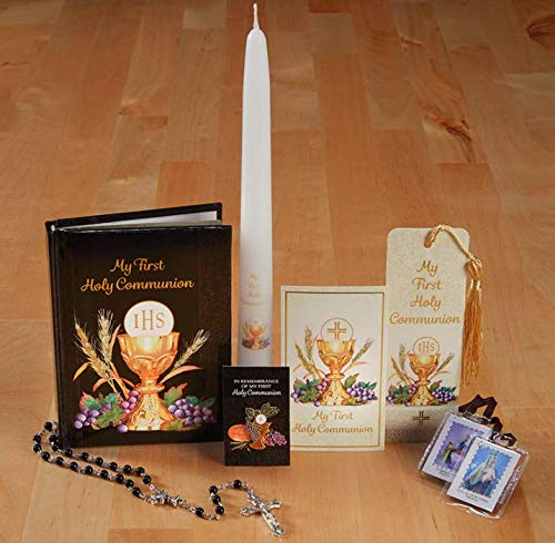 My First Holy Communion Bread of Life Deluxe gift set scapular detail supports daily devotion.